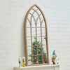 Large Window Garden Mirror Wall Mounted Arch Rustic Indoor Outdoor Floral Decors