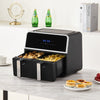 Digital Air Fryer Double Baskets 1700W Power Oven LCD Non-stick Oil Free 4.5L*2