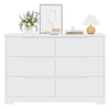 Chest of Drawers White 6 Drawer Storage Cabinet Bedroom Furniture Living Room