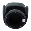Knitted Velvet Swivel Cuddle Sofa Chair Single Tub Armchair Padded Seat w/Pillow
