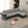 Panana Sofa Suite Set 3 2 or Corner Chaise in Dark Grey Or Light Grey