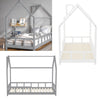 Pine Wooden House Style Canopy Bed Kids Single Tree House Bed Frame Boys Girls