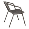 Set of 2 4 6 Stackable Rattan Plastic Strong Outdoor Patio Garden Chairs w/ Arms