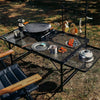 Portable Camping Table Folding Storage Outdoor Desk Mesh Top Height Extendable