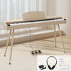 Glarry 88 keys Bluetooth Digital Piano Weighted E-Piano +Stand Pedals Headphone