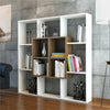 Leef Decorative Bookcase White/Walnut