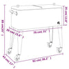 Cooler Cart with Wheels Red 92x43x89 cm Rolling 80 Quart