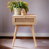 Wooden Bedside Table Cabinet w/ Drawer Nightstand Furniture Storage Side Table