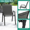 5 Piece Patio Rattan Dining Set Outdoor Wicker Table & Chairs Set for 4