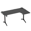 L Shaped Gaming Desk RGB Light Standing Desk Rising Sit Stand Up Corner PC Table