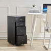 Office Home Metal Filing Cabinet Cupboard on Castors Cabinet 3-10 Drawer Storage