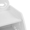 Children Kids Room Bookcase PVC Wooden Kitty Bedside Table Book Storage Cabinet