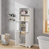 Bathroom 64'' Tall Cabinet Storage Cupboard Tallboy Free Standing Wood Furniture