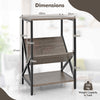 3-Tier Record Player Stand w/ V-Shaped Magazine Holder