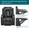 Electric Power Lift Recliner Chair Leather Armchair Sofa W/ Cup Holders Black PU