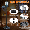 155 cm Halloween Lamp Post Sound-Activated Indoor Stree Lamp-Black