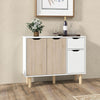 Sideboard Dining Room Wood Storage Cabinet Cupboard with 2 Doors 2 Drawers NEW