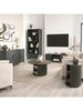 Carina Bookcase Black Stylish and Spacious Living Room Furniture