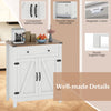 Kitchen Pantry Storage Cabinet Farmhouse Sideboard Buffet Cabinet-White