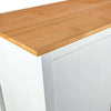 3-Door Wardrobe Hill White 127x50x170 cm Solid Pine Wood