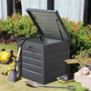 LOCKABLE OUTDOOR GARDEN STEEL STORAGE SEAT UTILITY CHEST CUSHION SHED BOX TOOLS