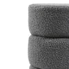 Teddy Fleece Pouffe Stool Padded Dressing Table Vanity Stool Footrest Chair