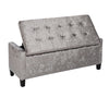 Luxury Ottoman Storage Stool Trunk Toy Bedding Blanket Box Chesterfield Bench UK