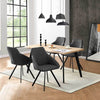 Set of 2 Dining Chairs Metal Legs Tub Chairs Living Reception Kitchen ChairsGrey