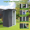 3 X 5FT Metal Garden Shed Pent Roof Outdoor Tools Box Storage House Heavy Duty