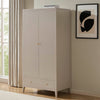 Dusk Poppy Taupe 2 Door Double Wardrobe with Drawer RRP £499