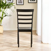 Set of 2 Whitby Solid Wood Traditional Farmhouse Dining Chairs in Black
