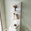 Corner Cabinet High Gloss Storage Shelves Bookcase White Floor Sideboards 160cm