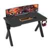 Large Gaming Desk Home Computer Table with RGB LED Lights Cup Holder 120cm Wide