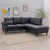 L-Shaped Corner Sofa, Sectional Couch with Built-in USB Port Chaise