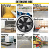 8-24" Industrial Ventilation Extractor Axial Exhaust Commercial Air Blower Fan