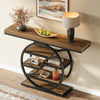 Tribesigns 47"Industrial Console Table, 6-Tier Entryway Table with Storage Shelf