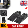 Set of 2 Car Ramp 5 Ton 2.5+2.5 Heavy Duty Lifting Plastic Ramps 33cm Extra Wide