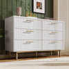 Chest of 6 Drawers Wooden Bedroom Home Furniture Clothing Storage Unit White