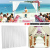 20FT 10FT 7FT Silk Backdrop Curtain Wedding Photo Drape Wall Window Venue Decor