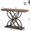 Tribesigns Industrial Console Table for Entryway 120 cm 40-3-560