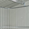 12 X10 FT Large Garden Shed Metal Tool Shed 4 Ventilation Openings with Base UK