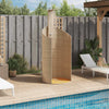 Garden Shower, Shower with Slatted Base, Steel Frame, Patio Shower for P3C5
