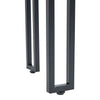 2 Tier Clear Tempered Glass Console Table Hallway Living Room Slim Side Table