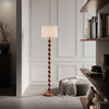 Wooden Bobbin Floor Lamp Base Living Room Free Standing Light LivingRoom Bedroom
