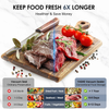80KPA Vacuum Sealer Magnetic Lid 10-in-1 Double Heat Seal Touch Panel 130W Food