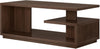 47.24" Coffee Table with Storage Shelf, 3-Tier Rectangle Wooden Center Tea Table
