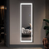 Full Length Mirror with LED Lights Touch Sensor Freestanding/Wall Mounted 150x40