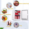 10L Electric Mini Fridge, Portable Small Cooler for Bedroom, Office, Ice Box