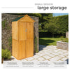 Wooden Outdoor Garden Cabinet Utility Storage Tools Shelf Box Shed Roof New