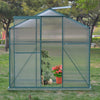 Clear Garden Grow Polycarbonate Aluminium Greenhouse Plants Shelter Sliding Door